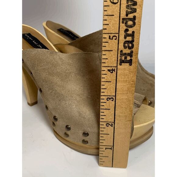 Steven by Steve Madden Barc Leather Suede Clogs - Picture 7 of 9